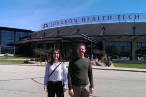 Rachael and Brad in Wisconsin to visit Johnson Fitness facilities.